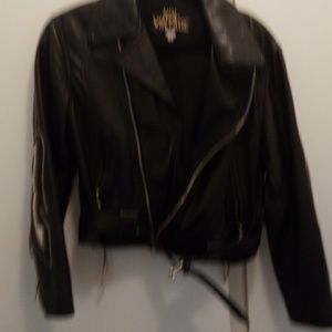 Black motorcycle jacket